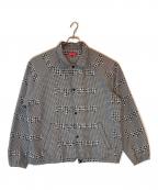 SUPREMEシュプリーム）の古着「Houndstooth Logo Jacket」｜ホワイト×ブラック