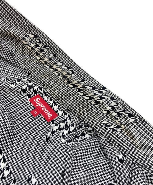 SUPREME（シュプリーム）Supreme (シュプリーム) Houndstooth Logo Jacket ホワイト×ブラック サイズ:XLの古着・服飾アイテム