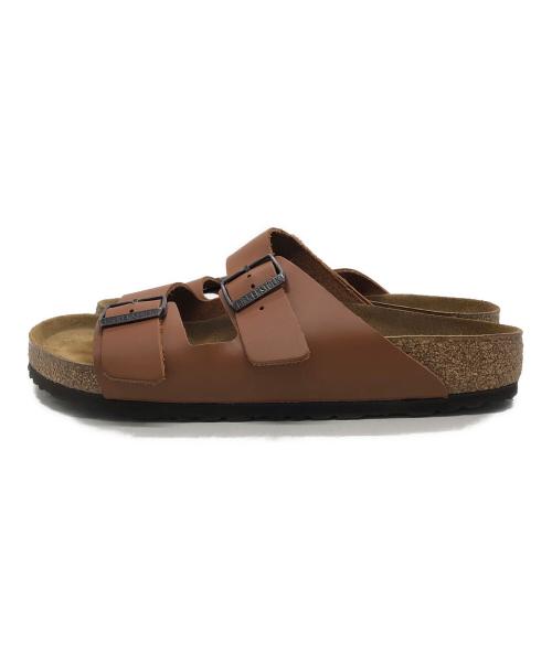 BIRKENSTOCK（ビルケンシュトック）BIRKENSTOCK (ビルケンシュトック) アリゾナ レザーサンダル ブラウン サイズ:43の古着・服飾アイテム