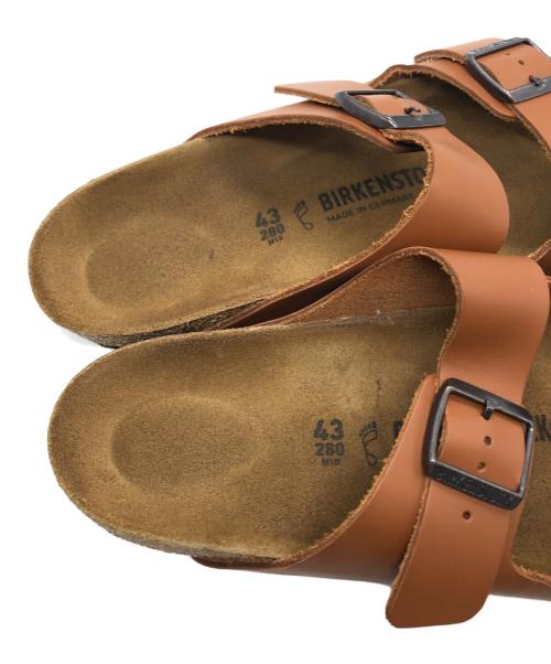 BIRKENSTOCK（ビルケンシュトック）BIRKENSTOCK (ビルケンシュトック) アリゾナ レザーサンダル ブラウン サイズ:43の古着・服飾アイテム