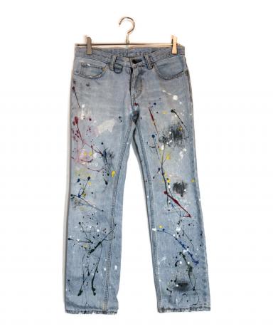 中古・古着通販】NUMBER (N)INE (ナンバーナイン) ペンキデニムパンツ