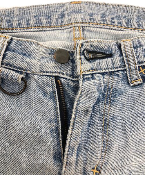NUMBER (N)INE（ナンバーナイン）NUMBER (N)INE (ナンバーナイン) ペンキデニムパンツ ブルー サイズ:SIZE０　LENGTH26の古着・服飾アイテム