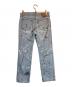 NUMBER (N)INE (ナンバーナイン) ペンキデニムパンツ ブルー サイズ:SIZE０　LENGTH26：35000円