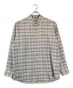 AURALEEオーラリー）の古着「SUPER LIGHT WOOL CHECK SHIRTS」｜ベージュ