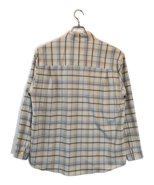 AURALEE（オーラリー）AURALEE (オーラリー) SUPER LIGHT WOOL CHECK SHIRTS ベージュ サイズ:3の古着・服飾アイテム