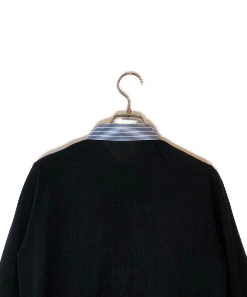 COMME des GARCONS SHIRT（コムデギャルソンシャツ）COMME des GARCONS SHIRT (コムデギャルソンシャツ) ニット切替シャツ ブルー×ブラック サイズ:Sの古着・服飾アイテム
