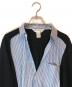 中古・古着 COMME des GARCONS SHIRT (コムデギャルソンシャツ) ニット切替シャツ ブルー×ブラック サイズ:S：10000円