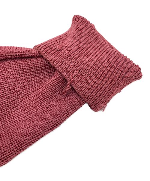 COMME des GARCONS HOMME PLUS（コムデギャルソンオムプリュス）COMME des GARCONS HOMME PLUS (コムデギャルソンオムプリュス) アクリルニット ピンク サイズ:無しの古着・服飾アイテム