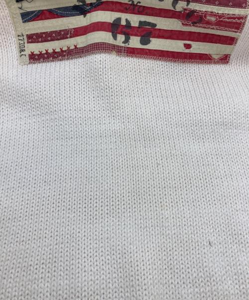 POLO RALPH LAUREN（ポロ・ラルフローレン）POLO RALPH LAUREN (ポロ・ラルフローレン) 星条旗ニット ホワイト サイズ:Sの古着・服飾アイテム
