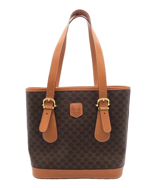 CELINE（セリーヌ）CELINE (セリーヌ) マカダム柄トートバッグ ブラウンの古着・服飾アイテム