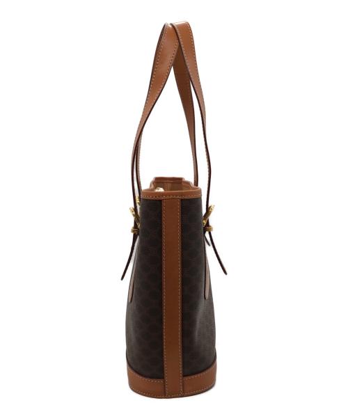 CELINE（セリーヌ）CELINE (セリーヌ) マカダム柄トートバッグ ブラウンの古着・服飾アイテム