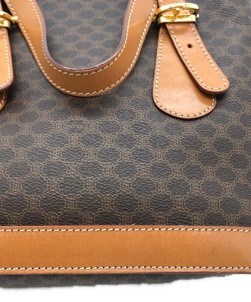 CELINE（セリーヌ）CELINE (セリーヌ) マカダム柄トートバッグ ブラウンの古着・服飾アイテム
