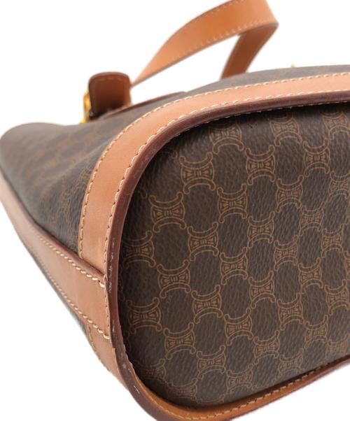 CELINE（セリーヌ）CELINE (セリーヌ) マカダム柄トートバッグ ブラウンの古着・服飾アイテム