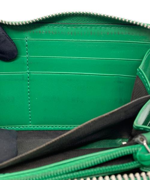 GUCCI（グッチ）GUCCI (グッチ) GG エンボス型押し レザー 長財布 グリーン サイズ:下記参照の古着・服飾アイテム