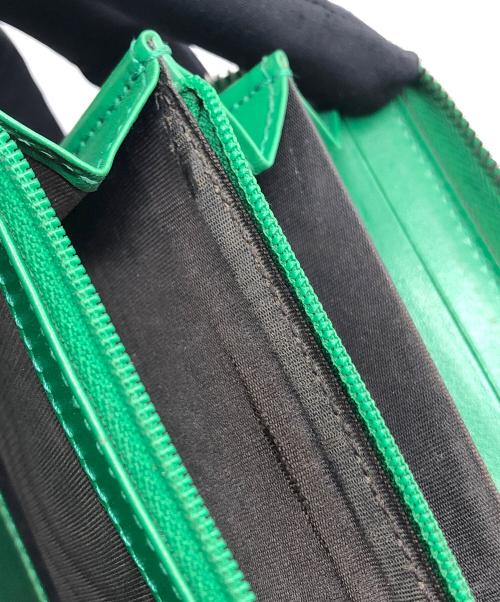 GUCCI（グッチ）GUCCI (グッチ) GG エンボス型押し レザー 長財布 グリーン サイズ:下記参照の古着・服飾アイテム