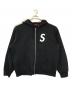 SUPREME（シュプリーム）の古着「S Logo Zip Up Hooded Sweatshirt」｜ブラック