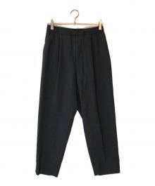 ATON（エイトン）の古着「Wool tropical easy tapered pants」｜グレー