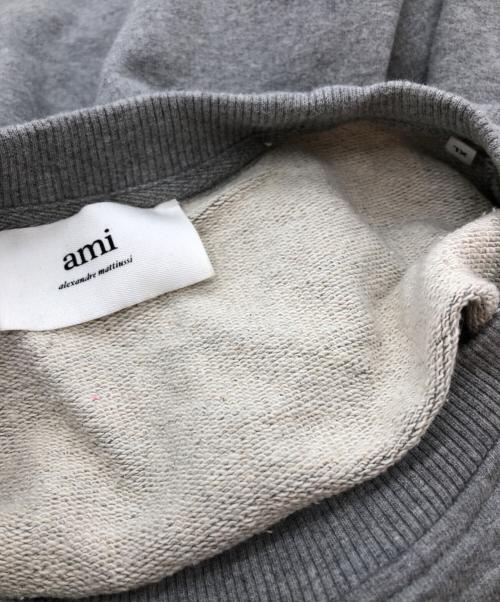 AMI Alexandre Mattiussi（アミアレクサンドルマテュッシ）AMI Alexandre Mattiussi (アミアレクサンドルマテュッシ) ハートAロゴ スウェット グレー サイズ:XLの古着・服飾アイテム