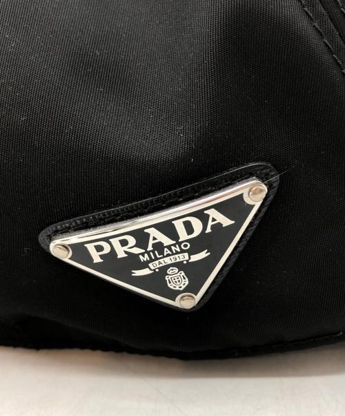 PRADA（プラダ）PRADA (プラダ) Re-Nylon ベースボールキャップ ブラック サイズ:Lの古着・服飾アイテム
