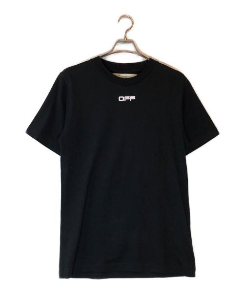 OFFWHITE（オフホワイト）OFFWHITE (オフホワイト) Slim Fit Airport Tape Print T-Shirt ブラック サイズ:Sの古着・服飾アイテム