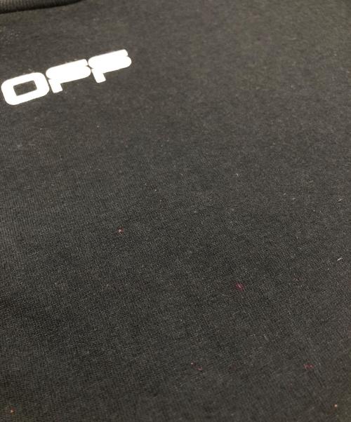 OFFWHITE（オフホワイト）OFFWHITE (オフホワイト) Slim Fit Airport Tape Print T-Shirt ブラック サイズ:Sの古着・服飾アイテム