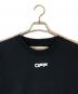OFFWHITE (オフホワイト) Slim Fit Airport Tape Print T-Shirt ブラック サイズ:S：9000円