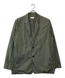 ATON（エイトン）の古着「GARMENT DYED TAILORED JACKET」｜カーキ