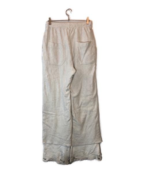 ANCELLM（アンセルム）ANCELLM (アンセルム) CRASH SWEAT LAYERED PANTS グレー サイズ:１の古着・服飾アイテム