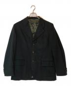 COMME des GARCONS HOMMEコムデギャルソン オム）の古着「裏地ペイズリーメッシュ3Bジャケット」｜ブラック