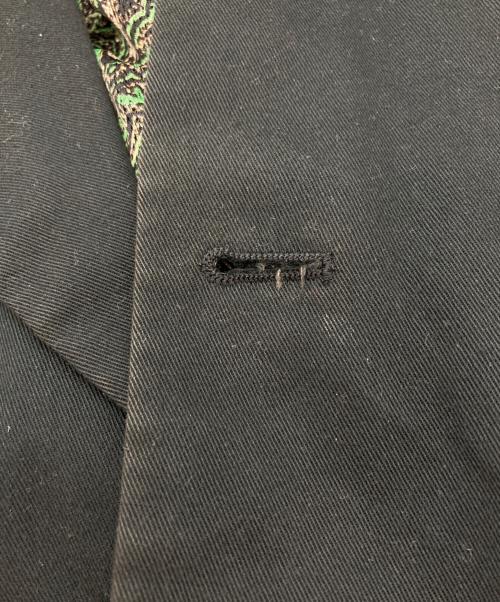COMME des GARCONS HOMME（コムデギャルソン オム）COMME des GARCONS HOMME (コムデギャルソン オム) 裏地ペイズリーメッシュ3Bジャケット ブラック サイズ:Mの古着・服飾アイテム