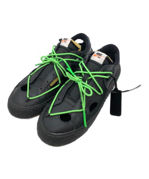 NIKE（ナイキ）NIKE (ナイキ) OFFWHITE (オフホワイト) Blazer Low Black and Electro Green ブラック サイズ:US10の古着・服飾アイテム