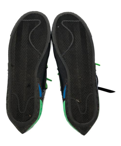 NIKE（ナイキ）NIKE (ナイキ) OFFWHITE (オフホワイト) Blazer Low Black and Electro Green ブラック サイズ:US10の古着・服飾アイテム