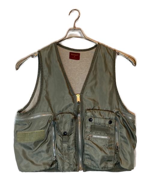 dezert（デザート）dezert (デザート) ミリタリーベスト オリーブ サイズ:下記参照の古着・服飾アイテム