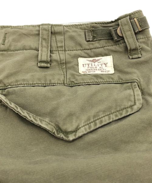 POLO RALPH LAUREN（ポロ・ラルフローレン）POLO RALPH LAUREN (ポロ・ラルフローレン) ハーフカーゴパンツ オリーブ サイズ:34の古着・服飾アイテム
