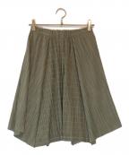 PLEATS PLEASEプリーツプリーズ）の古着「プリーツスカート」｜オリーブ