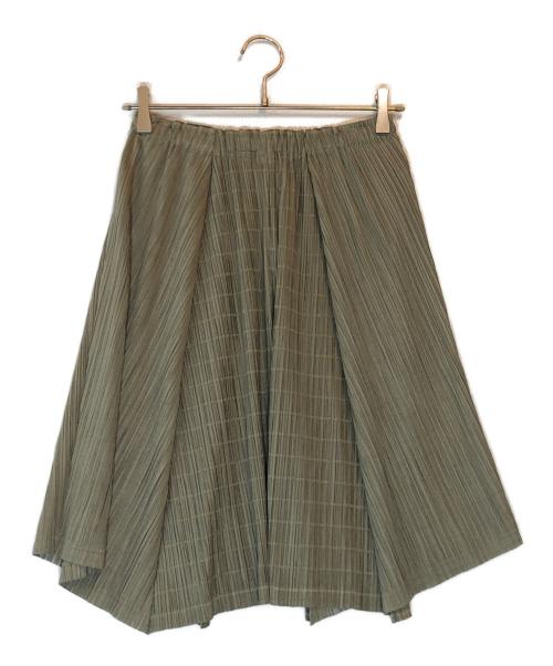 PLEATS PLEASE（プリーツプリーズ）PLEATS PLEASE (プリーツプリーズ) プリーツスカート オリーブ サイズ:2の古着・服飾アイテム