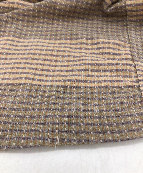Patagonia（パタゴニア）Patagonia (パタゴニア) シアサッカーチェックシャツ ベージュ サイズ:Mの古着・服飾アイテム