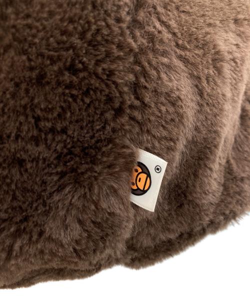 BAPE MILO（ベイビーマイロ）BAPE MILO (ベイビーマイロ) FUR TOTE BAG ブラウンの古着・服飾アイテム