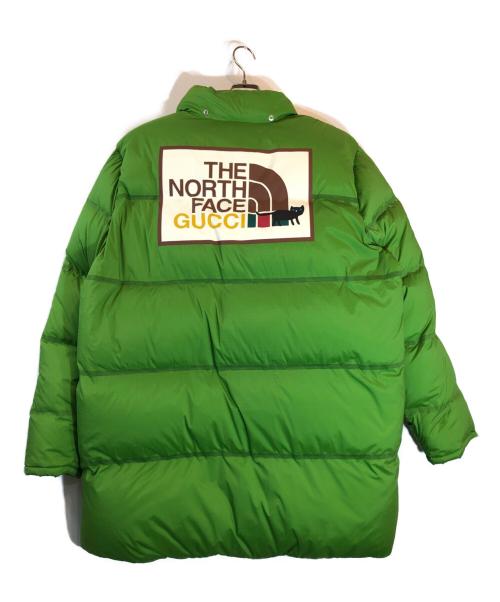 GUCCI（グッチ）GUCCI (グッチ) THE NORTH FACE (ザ ノース フェイス) ダウンジャケット グリーン サイズ:XLの古着・服飾アイテム