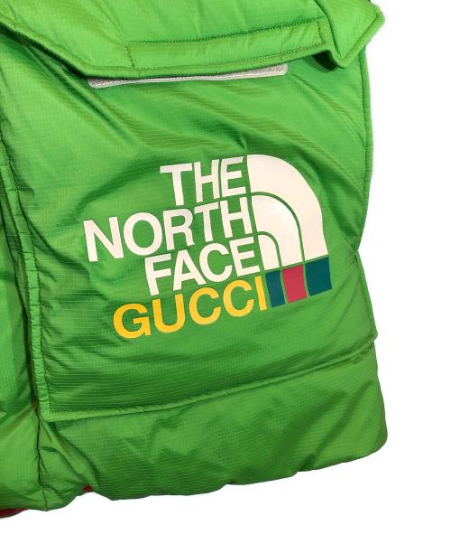 GUCCI（グッチ）GUCCI (グッチ) THE NORTH FACE (ザ ノース フェイス) ダウンジャケット グリーン サイズ:XLの古着・服飾アイテム