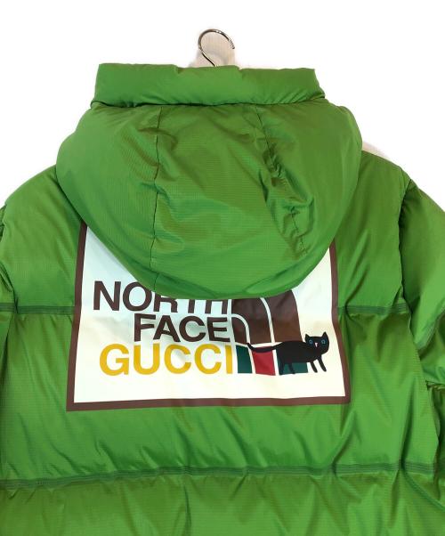 GUCCI（グッチ）GUCCI (グッチ) THE NORTH FACE (ザ ノース フェイス) ダウンジャケット グリーン サイズ:XLの古着・服飾アイテム