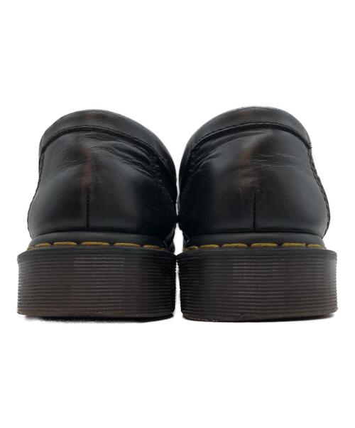Dr.Martens（ドクターマーチン）Dr.Martens (ドクターマーチン) ADRIAN SNAFFLE レオパードローファー ブラック サイズ:UK8の古着・服飾アイテム