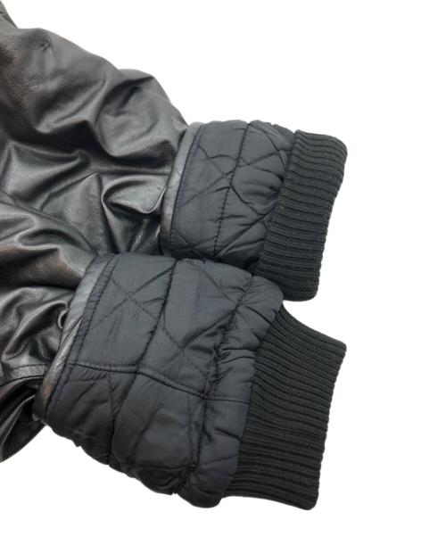 ISSEY MIYAKE（イッセイミヤケ）ISSEY MIYAKE (イッセイミヤケ) ノーカラーレザージャケット ブラック サイズ:9の古着・服飾アイテム
