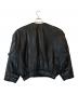 ISSEY MIYAKE (イッセイミヤケ) ノーカラーレザージャケット ブラック サイズ:9：120000円