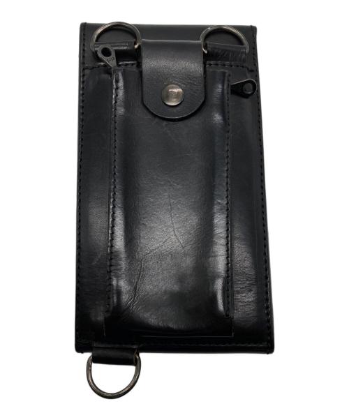 Y's for men（ワイズフォーメン）Y's for men (ワイズフォーメン) ショルダーレザーウォレット ブラック サイズ:下記参照の古着・服飾アイテム