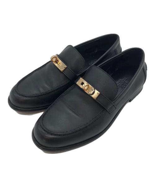 HERMES（エルメス）HERMES (エルメス) ケリーローファー ブラック サイズ:35 1/2の古着・服飾アイテム