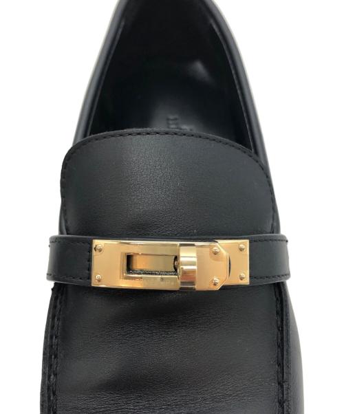 HERMES（エルメス）HERMES (エルメス) ケリーローファー ブラック サイズ:35 1/2の古着・服飾アイテム