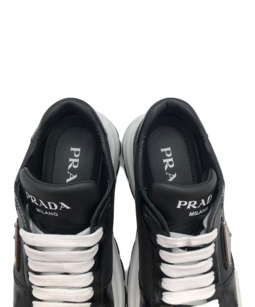 PRADA（プラダ）PRADA (プラダ) Prax 01 レザー スニーカー ブラック サイズ:36の古着・服飾アイテム