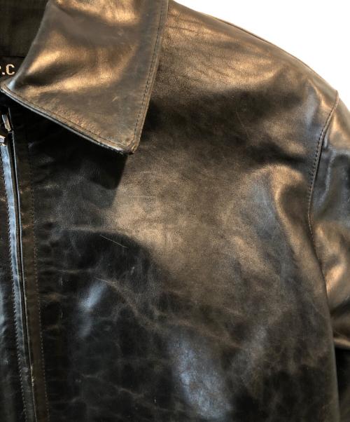 A.P.C.（アーペーセー）A.P.C. (アーペーセー) レザージャケット ブラック サイズ:Sの古着・服飾アイテム