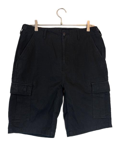 stussy（ステューシー）stussy (ステューシー) カーゴハーフパンツ ブラック サイズ:32の古着・服飾アイテム